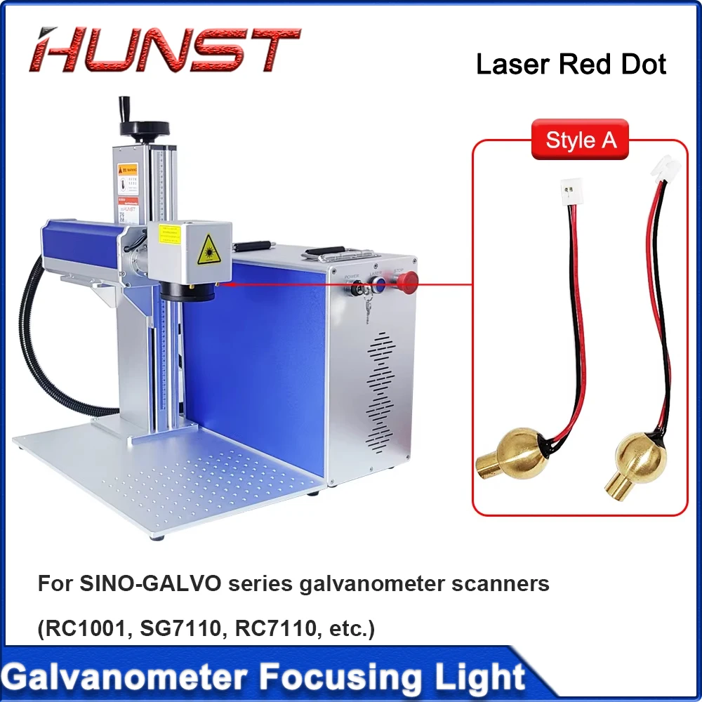 HUNST Laser Marking Machine Focusing Light Suitable For SG7110 RC1001 RC7110 Laser Galvanometer Scanner 650NM
