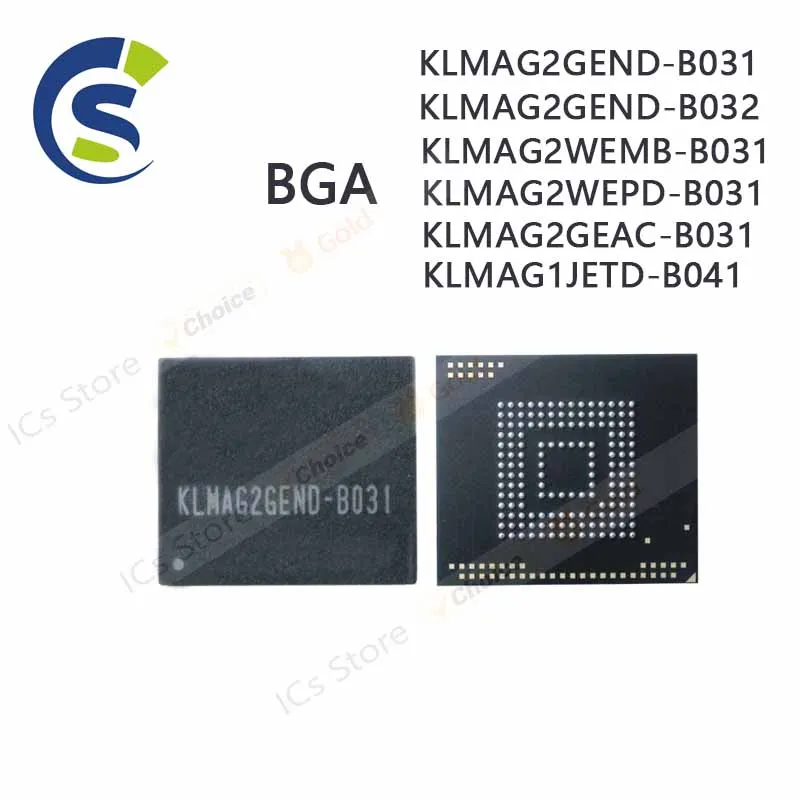 1PCS 100% Nuovo KLMAG2GEND-B031 KLMAG2GEND-B032 KLMAG2WEMB-B031 KLMAG2WEPD-B031 KLMAG2GEAC-B031 KLMAG1JETD-B041 Chipset BGA