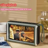 For  7 Pouces LED Affichage Radio Sans Fil Bluetooth Haut-parleur Portable FM Radio TF Fente Pour Carte MP4