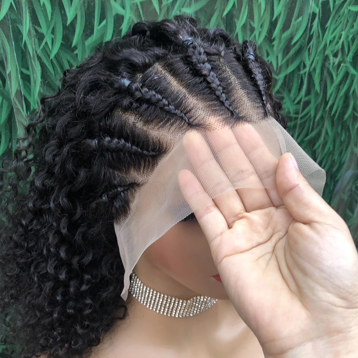 Miss Rola Braided Wig Human Hair Wigs for Women Peruvian Remy Hair Extensions Full Head Braided Wig Braided Lace Front Wig