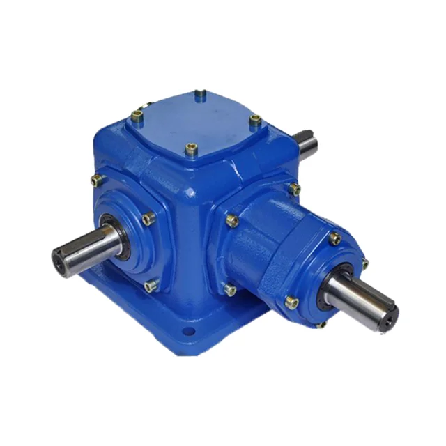 China Factory Small Planetary Speed Reducers T2 T4 T6 Right Angle Bevel Gearbox for Direction Change