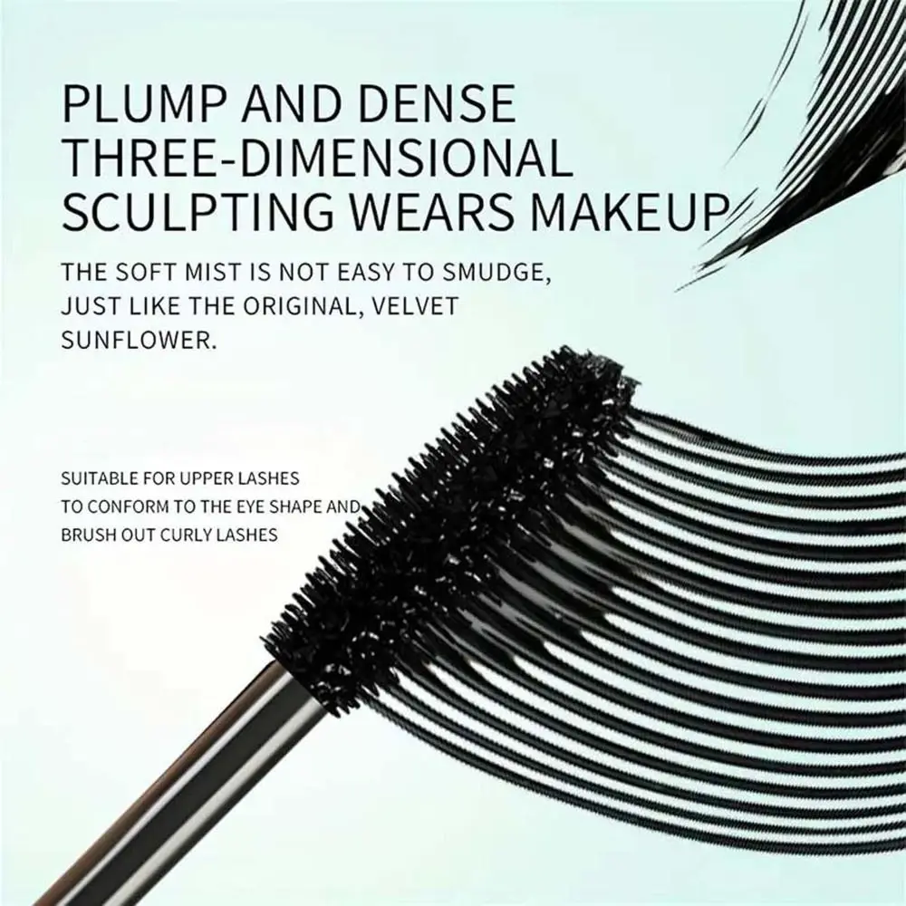 Strong Curling Lash Mascara Long-Lasting Wear Waterproof Strong Curling Iron Mascara Smudge-Proof No Flaking No Clumping