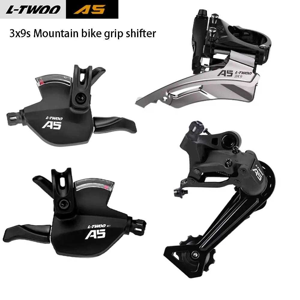 

L-TWOO A5 Mountain Bike Derailleur 3x9 Speed 400 Series Window Pointer Observes Speed Changes