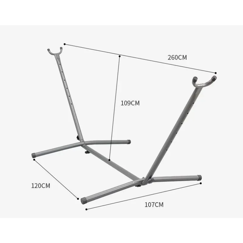 Camping Single  with Stand Outdoor Furniture Swing  HammockPortable Canvas Outdoor  Steel Frame Anti-rollover