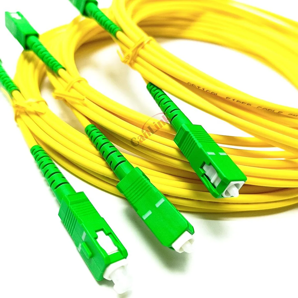 10PCS Fiber Optic SC/APC-SC/APC FTTH patch cord Single Mode Indoor Patch Cord Extension Cable 1M/2M/3M/5M jumper with adaptor - Image 4