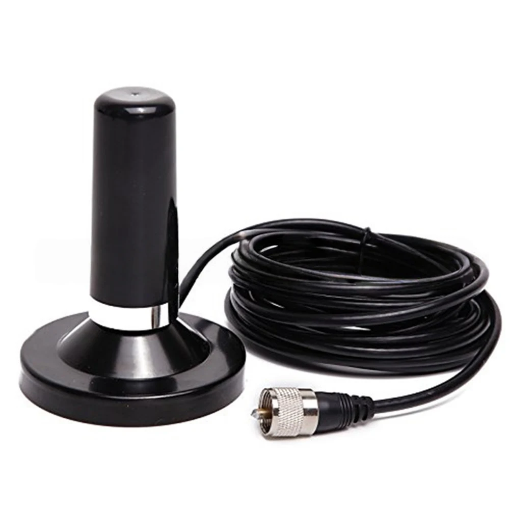 Dual Band Ham Mobile Radio Antenna Connector 136-174MHz 400-470MHz Suction Cup Base Extension Cable For Vehicle Marine Radio