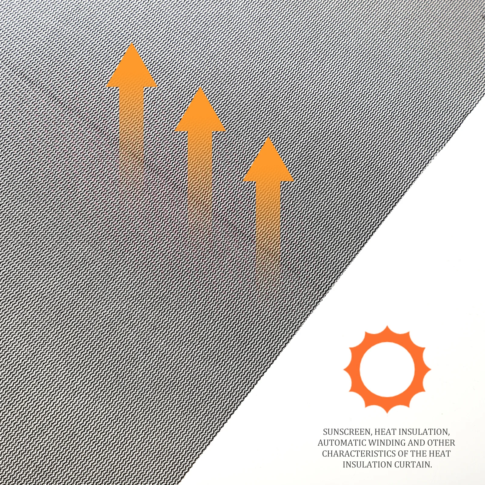 

1Pair Shade Automatic Retractable Side Window Roller Shades Heat Insulation Curtain Black Shield Heat Prevent