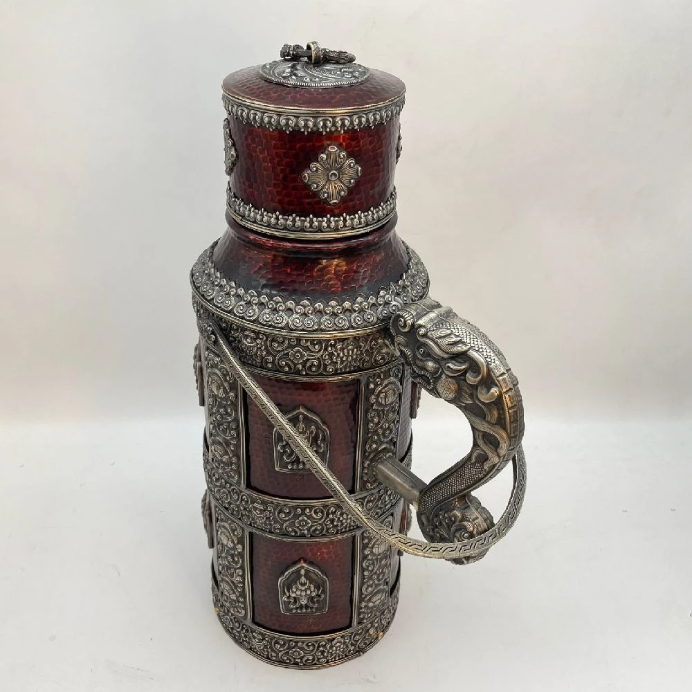 Handmade copper kettle ornament without inner courage