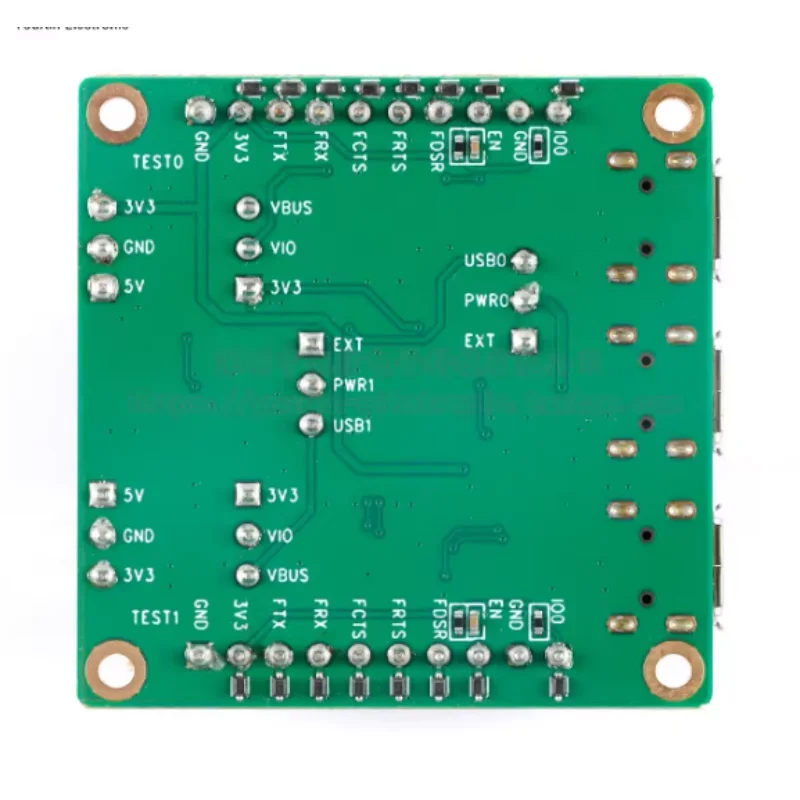 1pcs Brand New Original ESP-Factory TB2 Test Board Provides 2 High-Speed Serial Ports and Power Supply USB Port