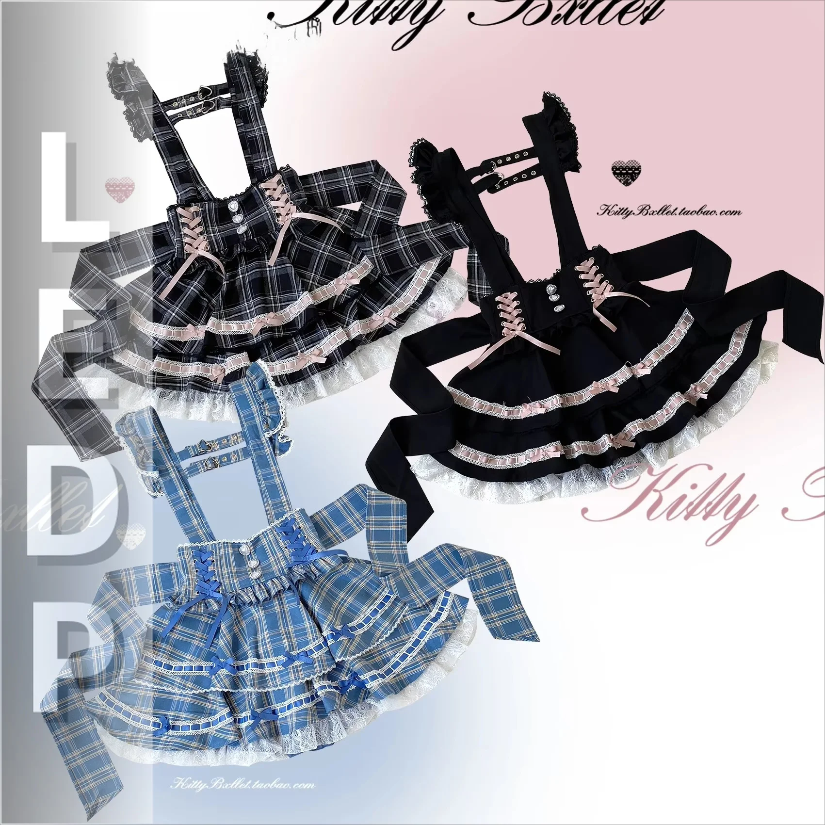 IMU Original Japanese Mine Ruffles Lace Bow Strap Skirt Spring and Summer New Girls Women's Sweet Cute Long Sleeve Lolita Shirt