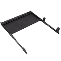 Gray White Keyboard Tray Sliding Drawer Under Desk Mount Shelf Office Computer Holder Laptop Parts Accessories Storage Solution