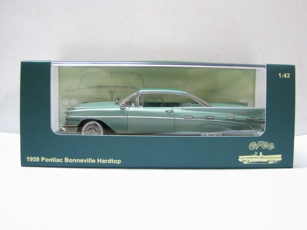 

Металлическая модель автомобиля Pontiac Coupe 1959 Bonneville Hardtop в масштабе 1:43 от Diecast GFCC