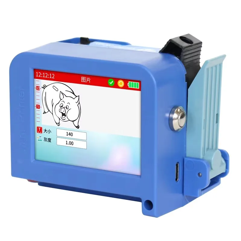 Portable Handheld Inkjet Printer for Date & Batch Code Printing on Various Surfaces