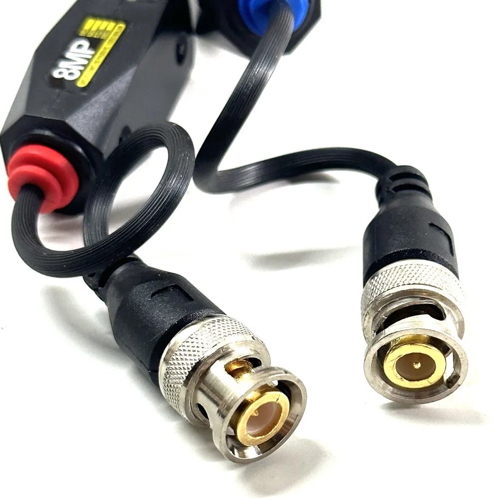 8MP CCTV HD Video Balun BNC Connector Transmission Passive Twisted Pair Cctv Cable Support HD 8MP AHD/CVI/TVI Camera