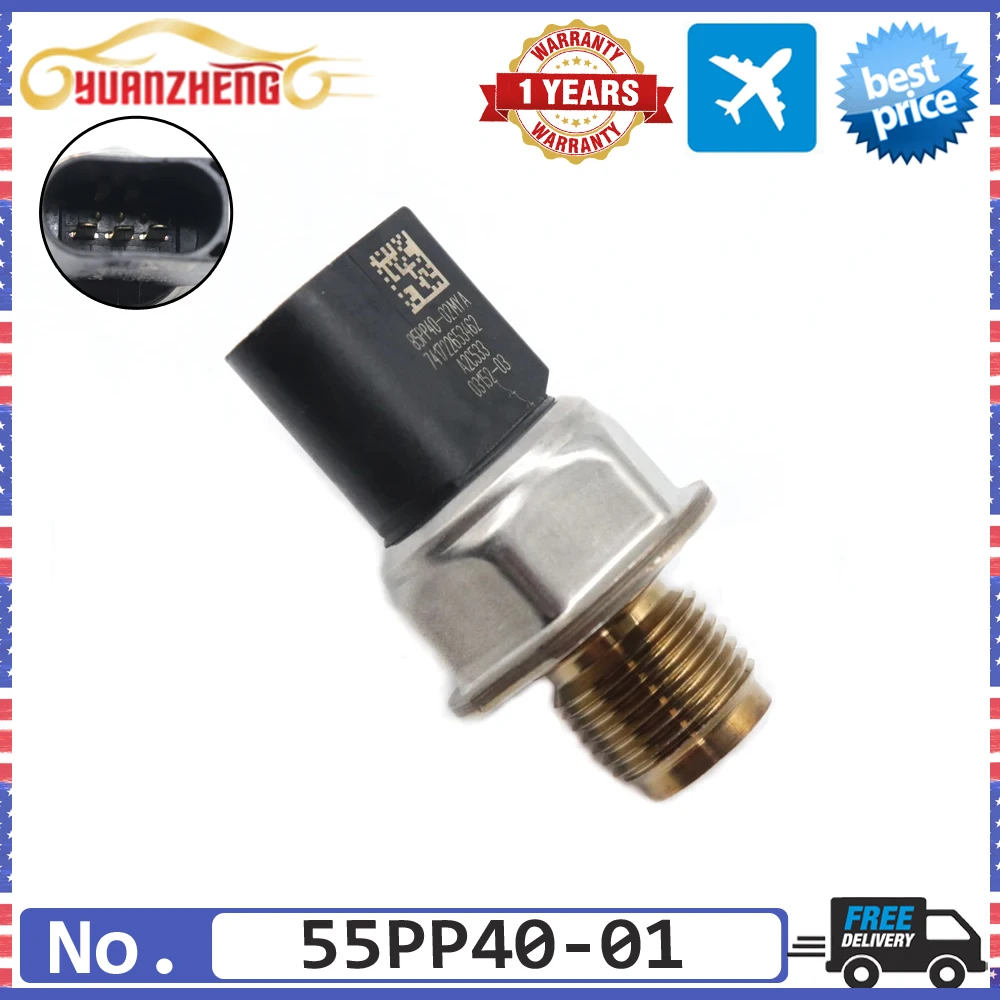 Car Accrssories 55PP40-01 Fuel Rail High Pressure Regulator Sensor Valve For Peugeot Boxer 3 Citroen Relay HDI 5WS40755 1717578