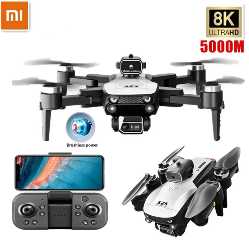 

XiaoMi MIJI S2S Mini Drone Profesional 8K HD Camera Fly 25Min Obstacle Avoidance Brushless Foldable Quadcopter Optical Flow Dron