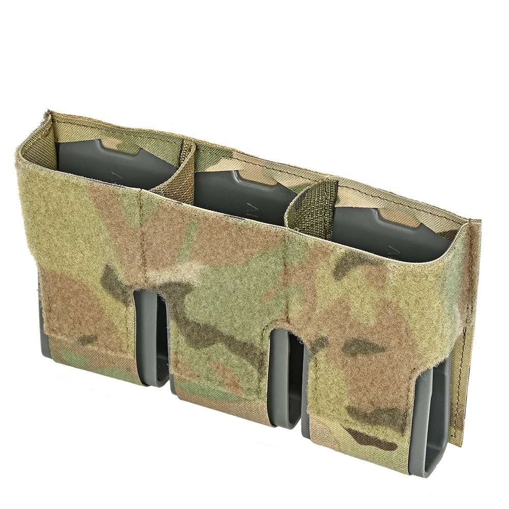 Front Flap KTS Triple 556 Magazine Pouch M4 AR15 MAG Built-In Clips Fast Retrieving FCPC FCSK 2.0 Plate Carrier Hunting Vest