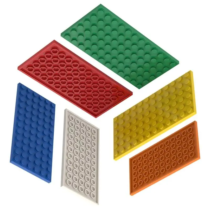 10PCS 3028 6X12 Dots Base Plate Classic MOC DIY City Figures Building Blocks Bricks Parts Compatible with 3028 Children Toy