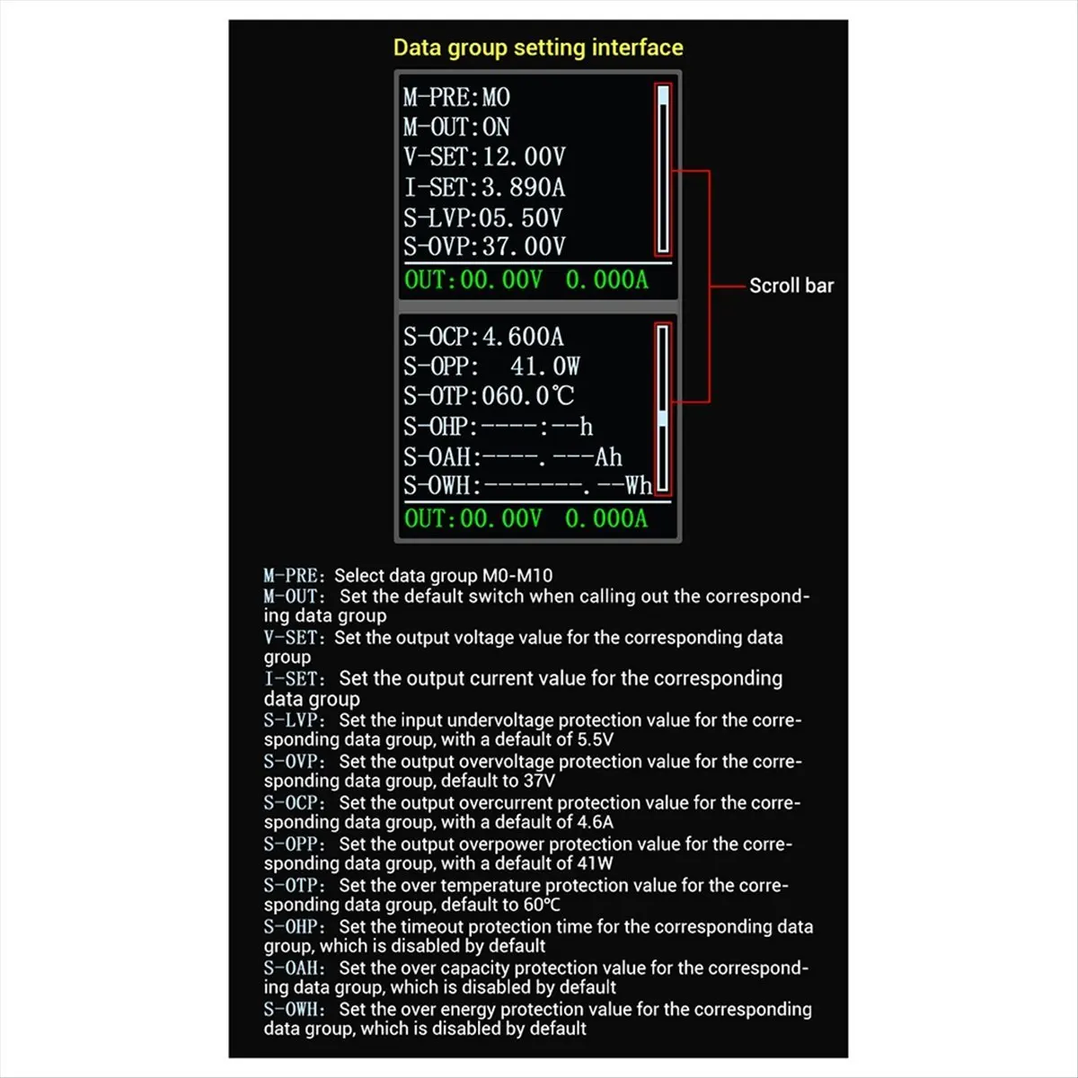【50% OFF】SK40C Color Screen CNC Adjustable Voltage Regulation Power Supply Constant Voltage Constant Current Charging Module 40W