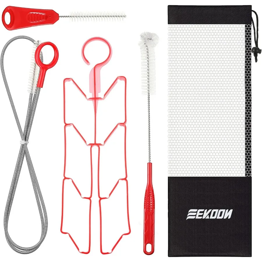 

Набор для чистки резервуара для гидратации сечового пузыря Набор для чистки водных пузырей включает в себя щетки для сушки, складная рама и сумку для переноски