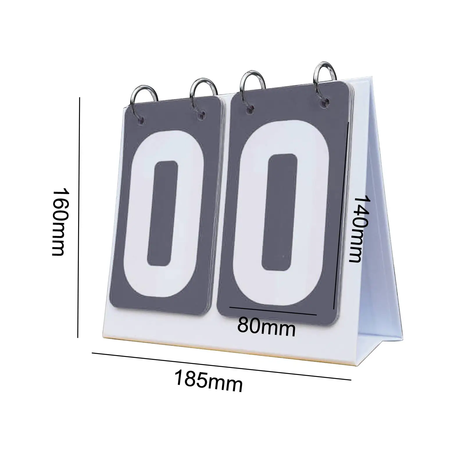 Portable Scoreboard with 2Digit Flip Numbers for Outdoor Activities