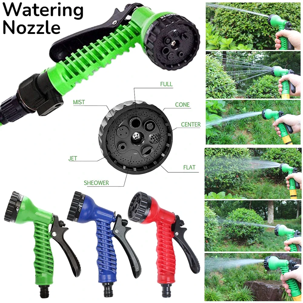 High Pressure Water Gun Hose Nozzle Multifunctional Car Washer Adjustable Irrigation Sprayer Garden Watering Sprinkler Nozzle