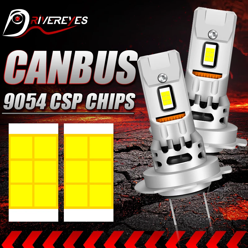 

Bullvision H7 LED Headlights Canbus High Low Beam Two-sided 9054 CSP Wireless Mini Diode Car Lights L02 L05 L06 Adapter 12V 24V