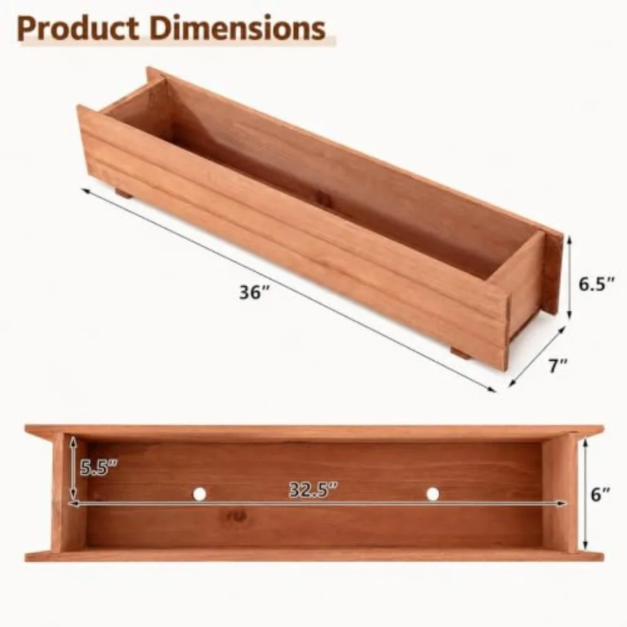 Raised Garden Bed Set of 2, 36
