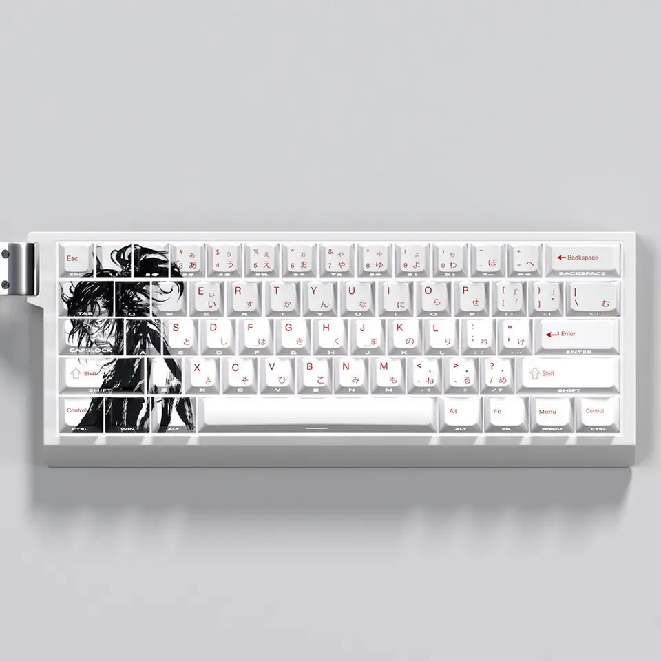 74 Keys Vagabond Keycaps Anime Key Cap Set Cherry PBT Side Print