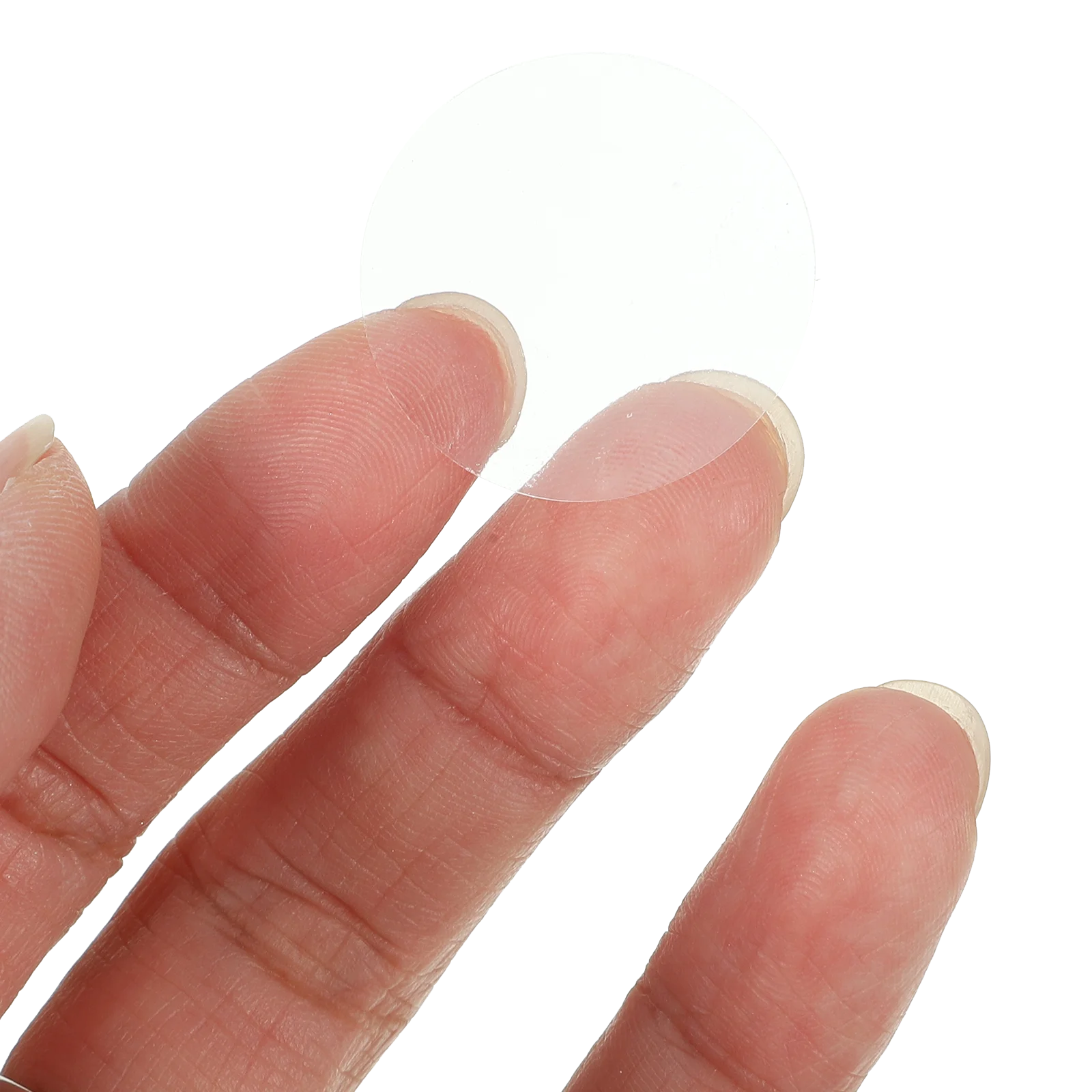 2 لفات ملصقات شفافة مستديرة ملصقات نقطية لاصقة شفافة لتنظيم الملفات زجاجات الجرار ملصقات ختم مغلف ذاتية اللصق #6