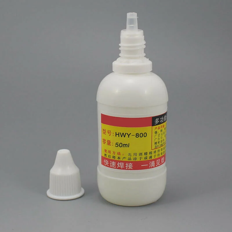 20ml 50ml Stainless Steel Liquid Flux Soldering Non-toxic Copper HWY-800 Paste Flux Liquid Solders Tool Quick Welding Flux