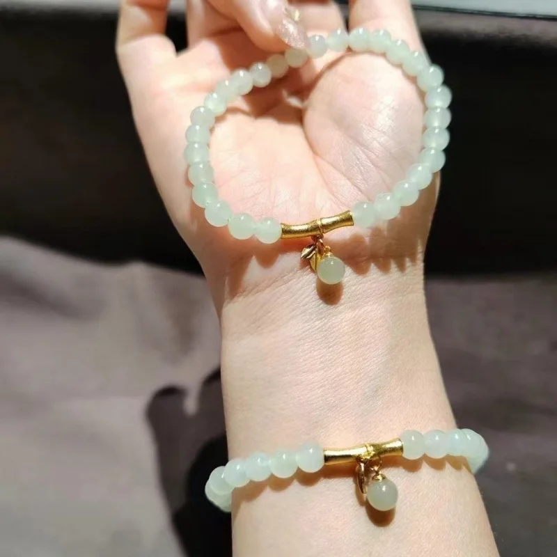 Gelang Daun Naik Hetian Jade