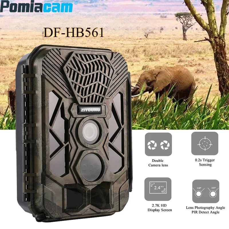 

DF-HB561 Wildlife Surveillance Camera 1080P 20MP Trail Photo Trap with Infrared Night Vision for Hunting and Animal Tracking