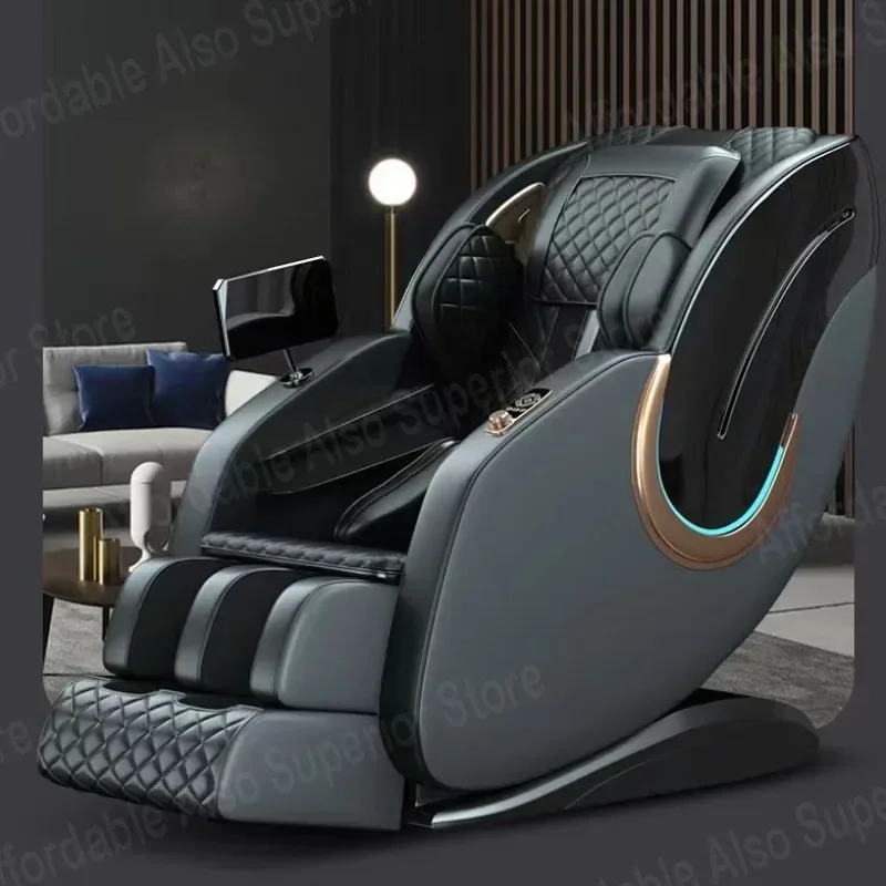 Full Body Massage Chair  Automatic multi-function luxury space capsule Kneading neck massage chair for shopping mallsFoot Roller