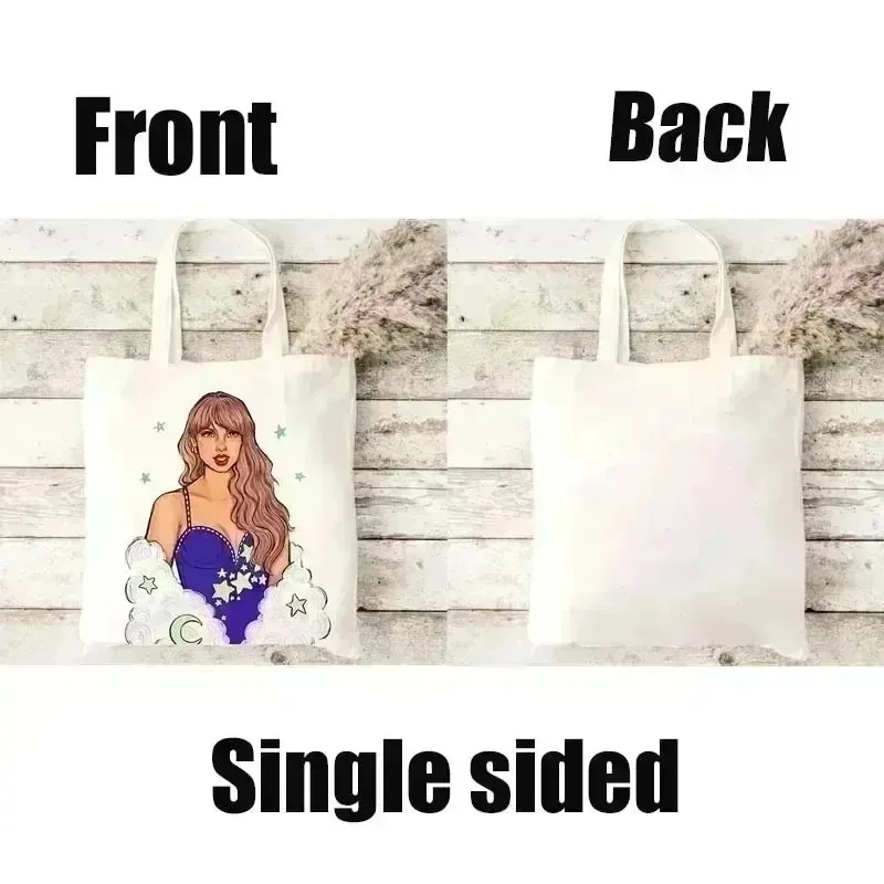 قماش حقيبة يد نسائية عادية موضة قماش حقيبة كتف مضحك بي يوم دوامة بي الرياضيات ايكو المحمولة حقائب تسوق السفر #5