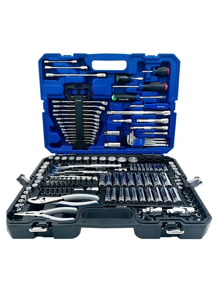 Blue- Point Tools 151-Piece Automatic Repair Toolbox Set Ratchet Wrench Screwdriver Lifetime Warranty 520x395x120mm Dimensions