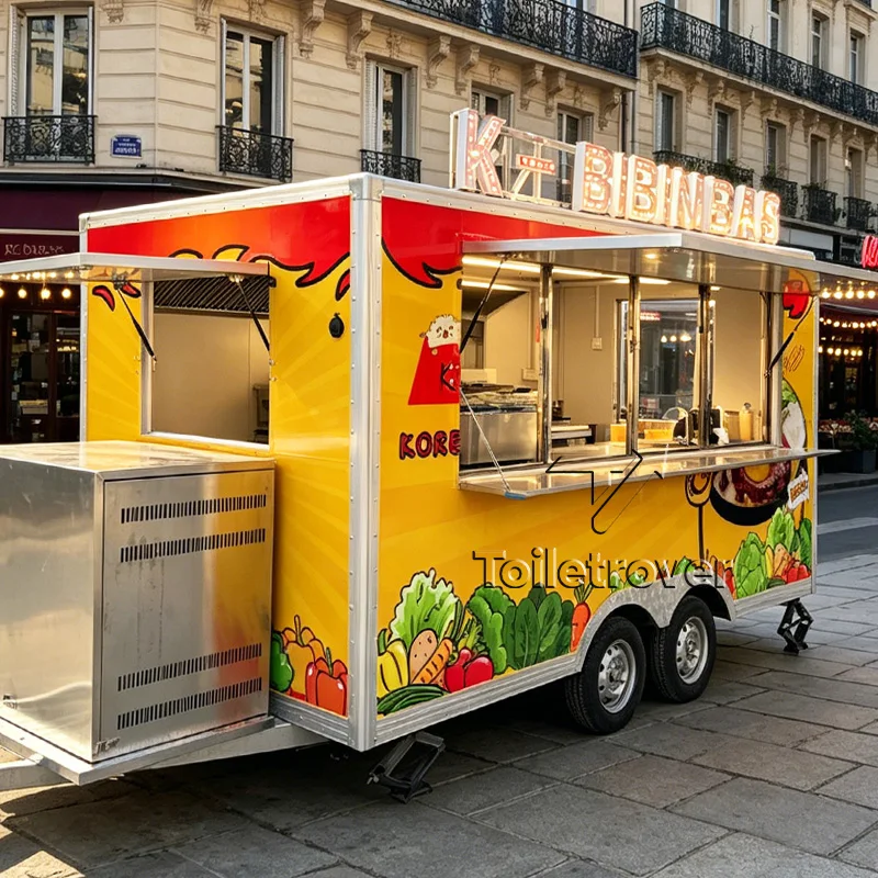 

Concession Trailer Mobile Coffee Shop Juice Smoothie Bar Food Trailer Fully Equipped Food Truck Manufacturer Customized
