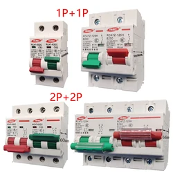 DC 1P+1P 2P+2P Circuit Breaker MCB Double Power Conversion Interlock 32A 63A 80A 100A 125A 150A 160A 200A 250A Battery Protector