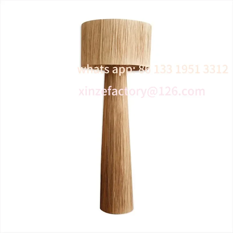 

Customizable Japanese Traditional Straw Woven Desk Lamp Southeast Asian Style Room Decoration Floor Lamp Bedroom Headboard LED L