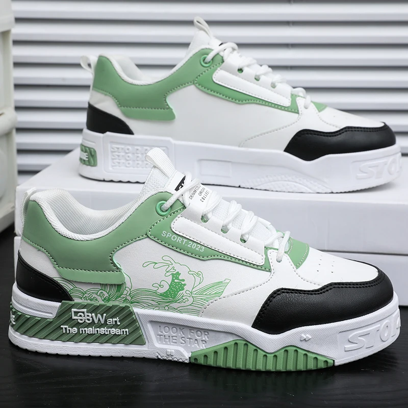 

Мужская обувь для доски, новая модная дышащая удобная прогулочная обувь на толстой подошве с низким вырезом, студенческая повседневная одежда, повседневные кроссовки