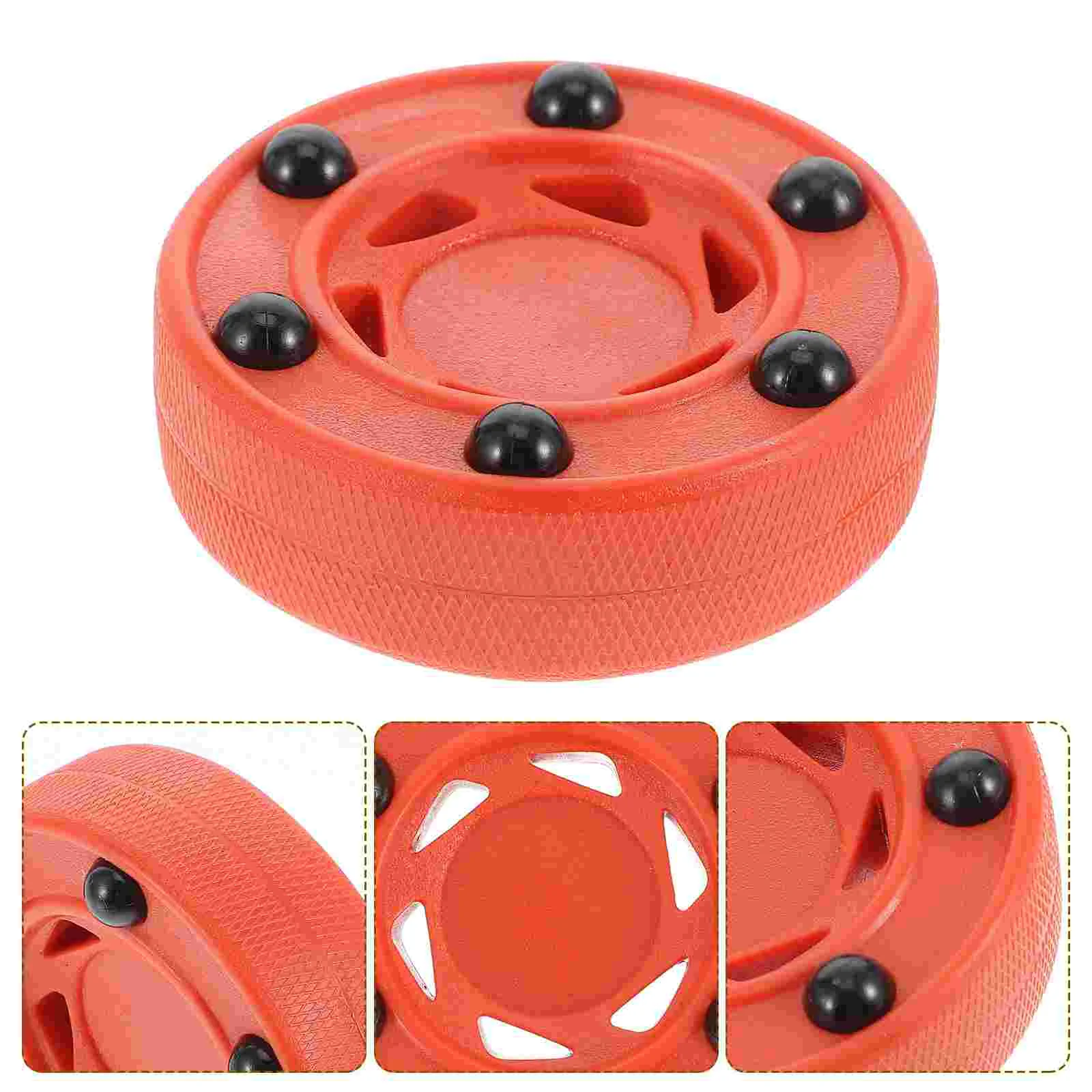 

Roller Hockey Puck for Training Competition Lightweight High Density Composite Red Nylon Street Hockey
