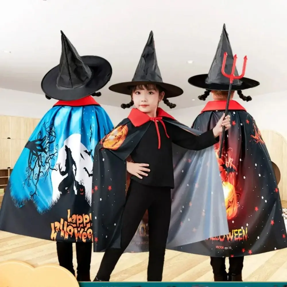 Feestdecoratie Cape met capuchon Halloween Mantel Fantasie Mystieke Tovenaarsmantel Nieuwigheid Priesterkostuum Jongens Meisjes
