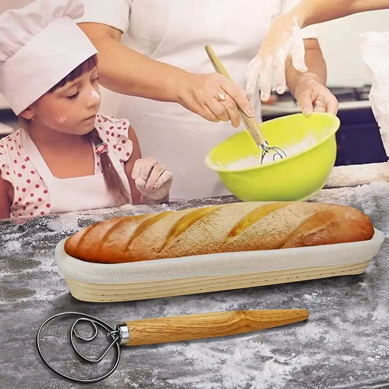 Proofing Basket For Bread Rattan Breathable Proofing Basket Oval Baguette Making Tools Portable Bread Baking Supplies For Bread