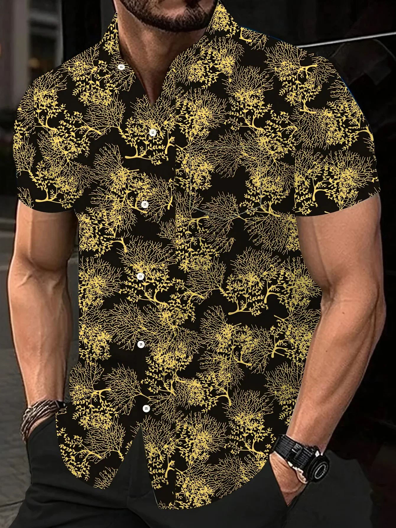 

2026 New Arrival Men's Hawaiian Shirt Summer Casual Man Women Short Sleeve Stylish Beach Party Print Fashion Vacation Tops