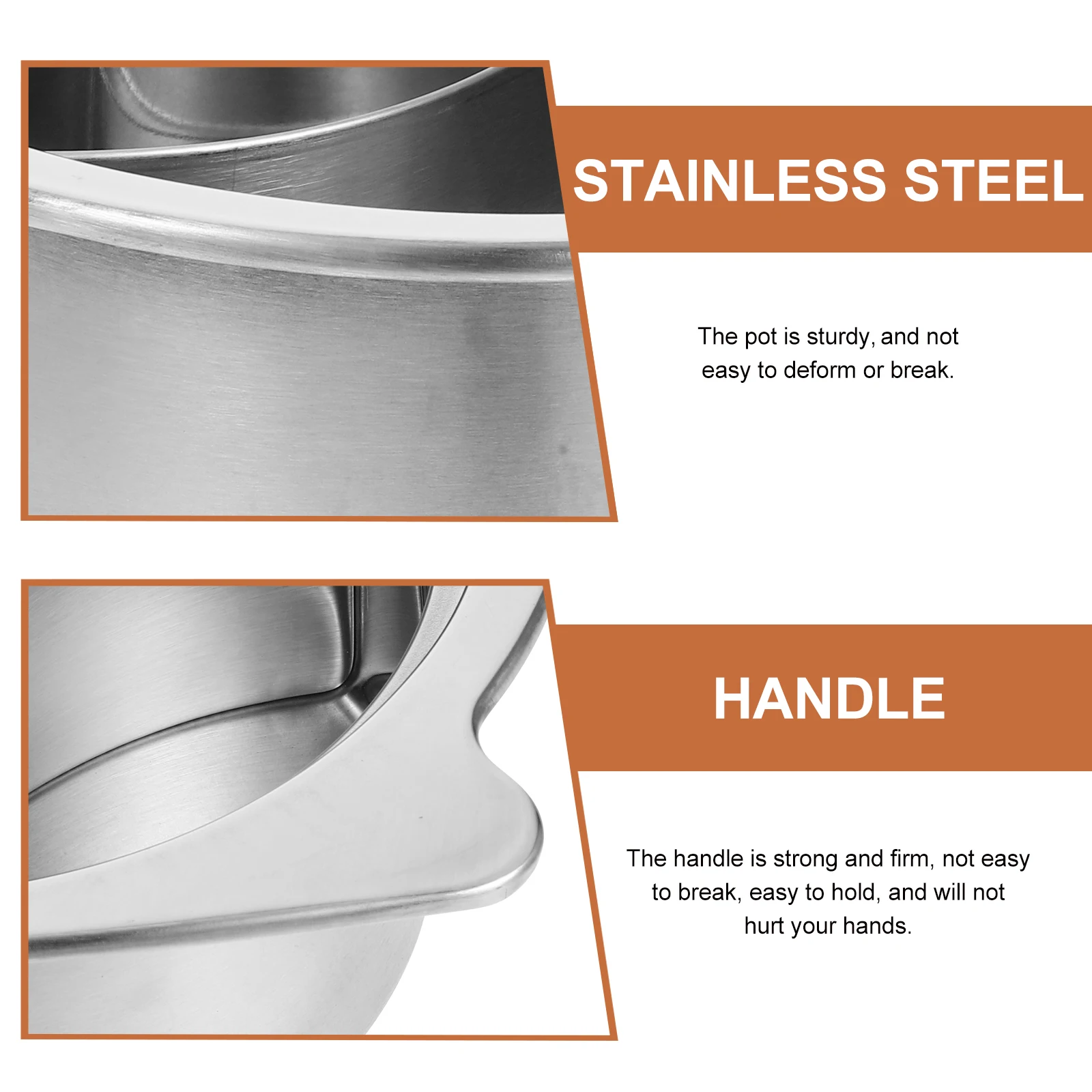 

Duck Hot Pot Stainless Steel Deep Cooking Pot Electromagnetic Stove Wear Resistant Reusable Easy Clean Kitchen Cookware