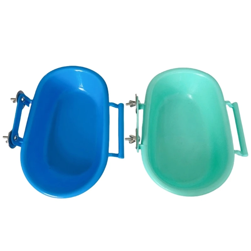 

Multiuse Bird Bath Tub Birdcage Addon External Bathtub Cage Mounted Shower Basin Bird Bathing Tub Waterbowl for Birdcage