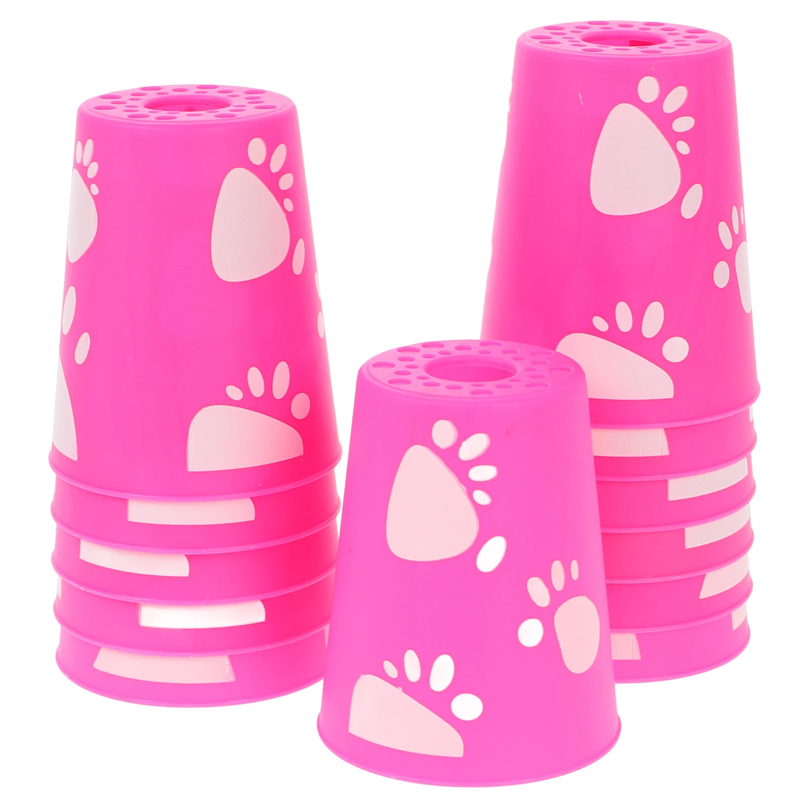 12Pcs Stackable Cups Competition Set Speed Stacking Easy Clean Portable Outdoor Game