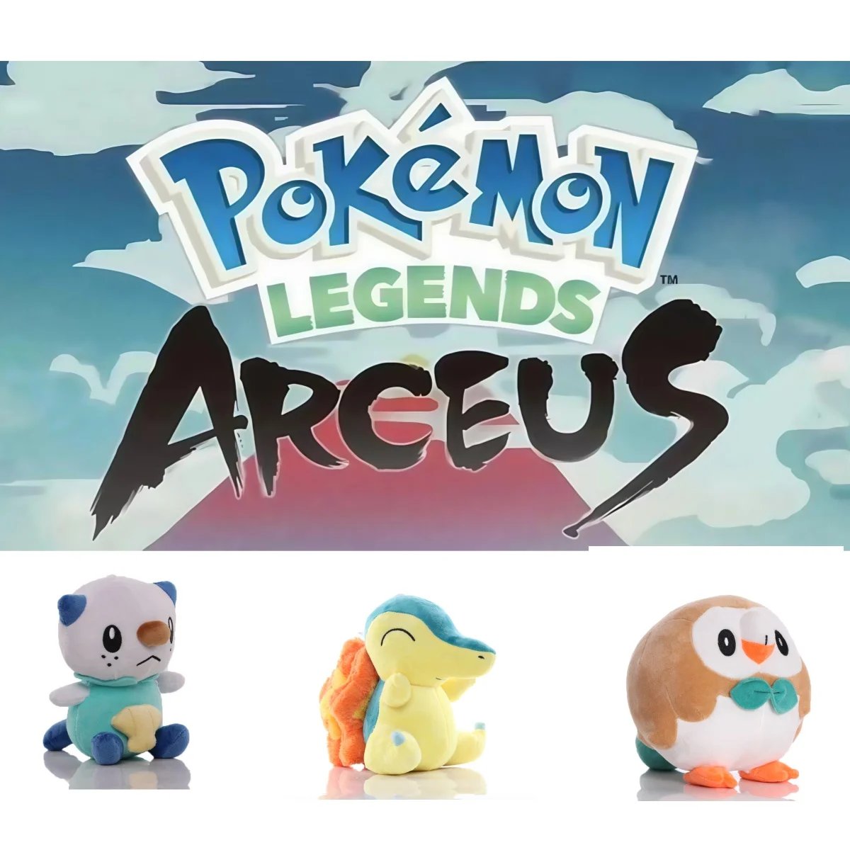 

Legends Pokemon: игрушка Arceus Rowlet, кукла Oshawott Cyndaquil, плюшевый подарок