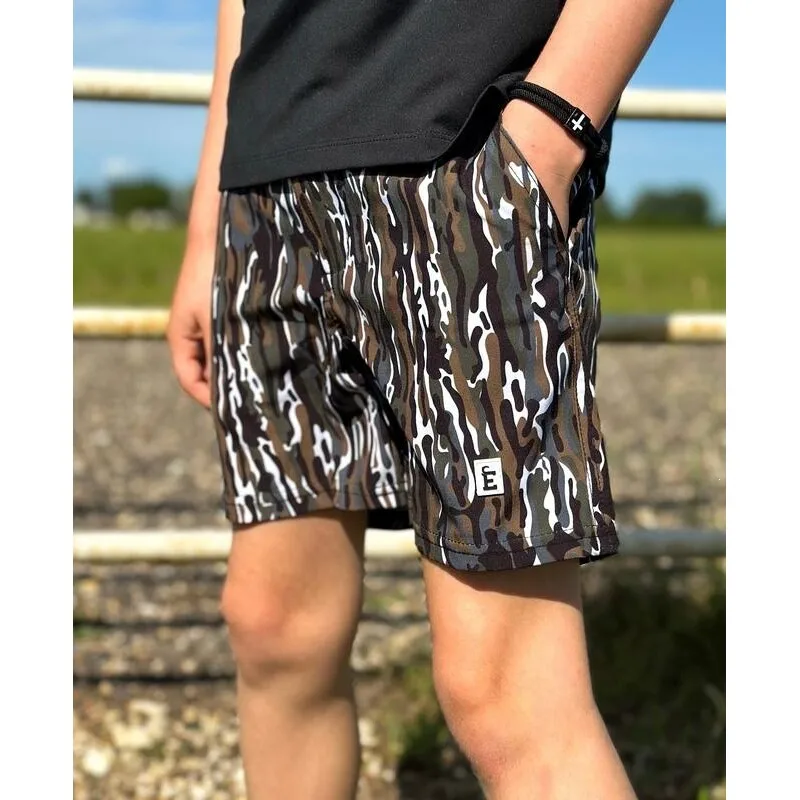 

Men's Camo Print Beach Shorts 2025 Spring Season Other Material 100% Cross-Border Beachwear Fashionable And Comfortable
