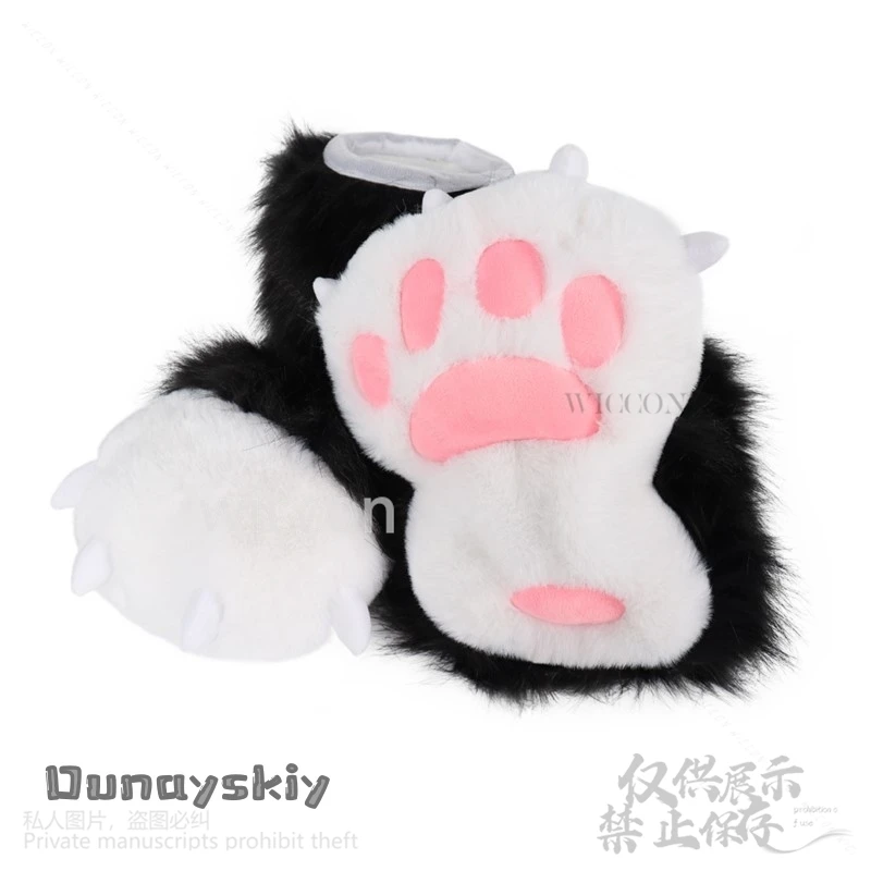 Anime Furry Plush Animal Claw Shoes Cosplay Costume Accessories 5 Colors Large Plush Cat Paw Cute Fursuit Gifts